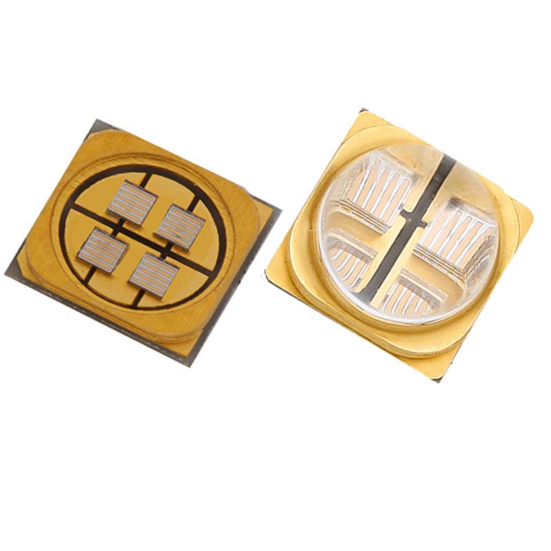 5050 UVC255nm265nm270nm石英玻璃灯珠200mW-400mW LED发光二极管
