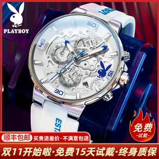 手表男款 名牌男士 机械表镂空防水学生青少年石英男表 正品 2025新款