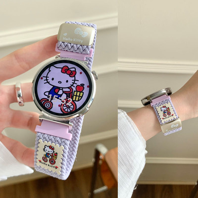 适用小米watch尼龙编织磁吸表带