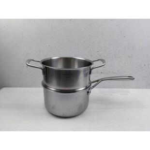 少见出口单加深18-10不锈钢蒸笼蒸格蒸架蒸篦带把手18CM