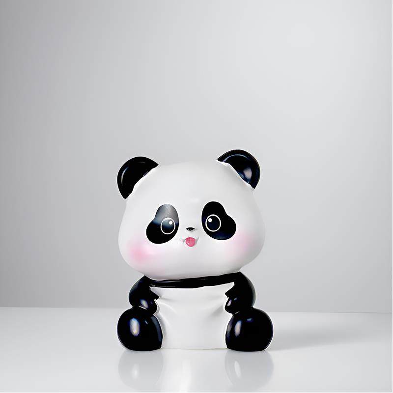 卡通熊猫衣柜门把手儿童房一扇门到顶部厨房橱柜抽屉暴露单孔小把