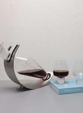 现代轻奢丘比特醒酒器酒具套装摆件餐边柜酒柜样板间家居软装饰品