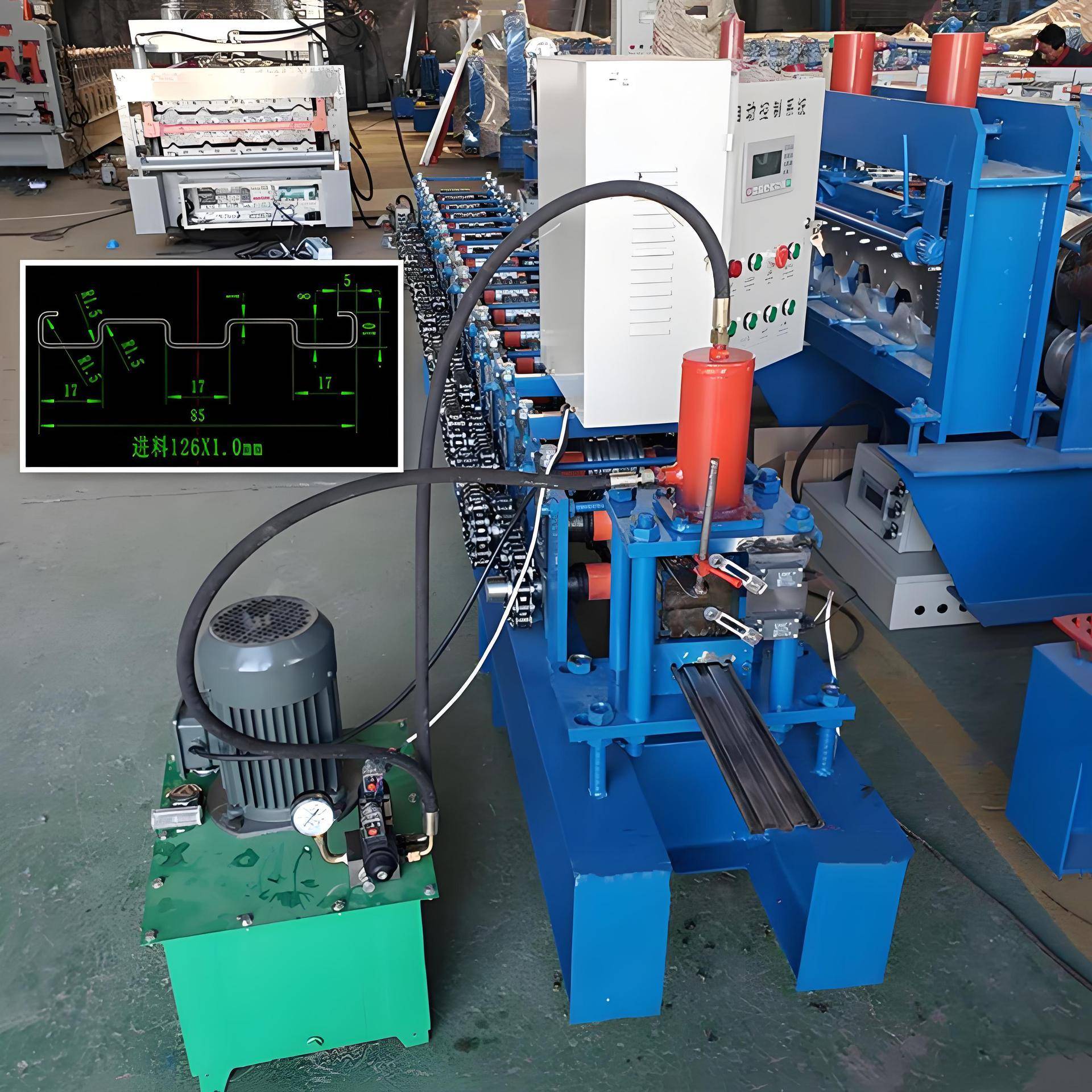 工厂超市货架压型设备冷弯机械异形金属龙骨成型机C型钢机折弯机