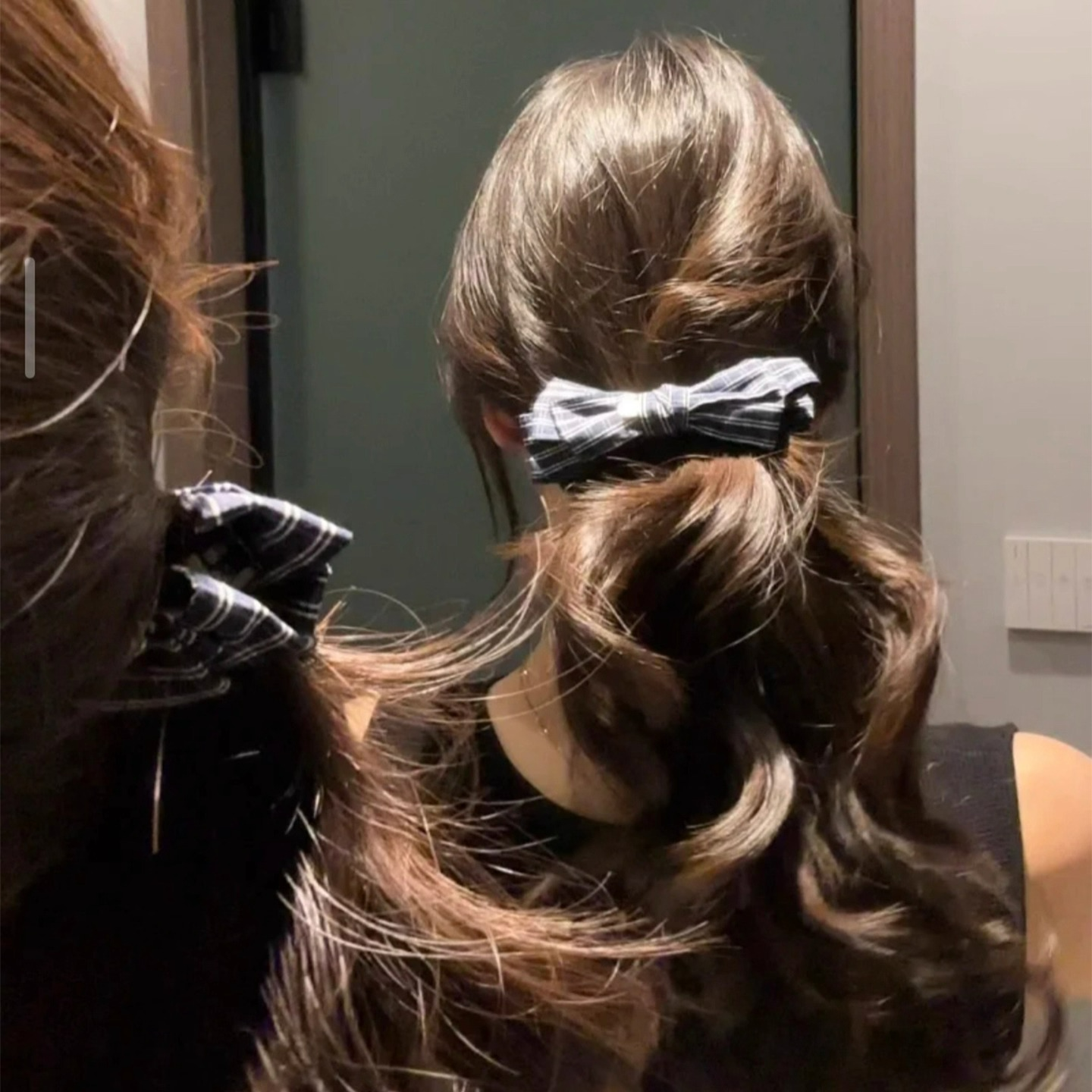 缪感少女！立体蝴蝶结香蕉夹发卡蓬松高马尾竖夹固定夹后脑勺发饰