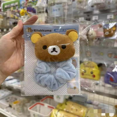 卡通轻松熊发圈毛绒大肠发绳