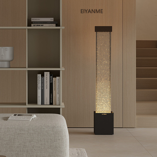 现代流水摆件循环水轻奢高档客厅落地招财水幕墙玄关加湿装 饰水景