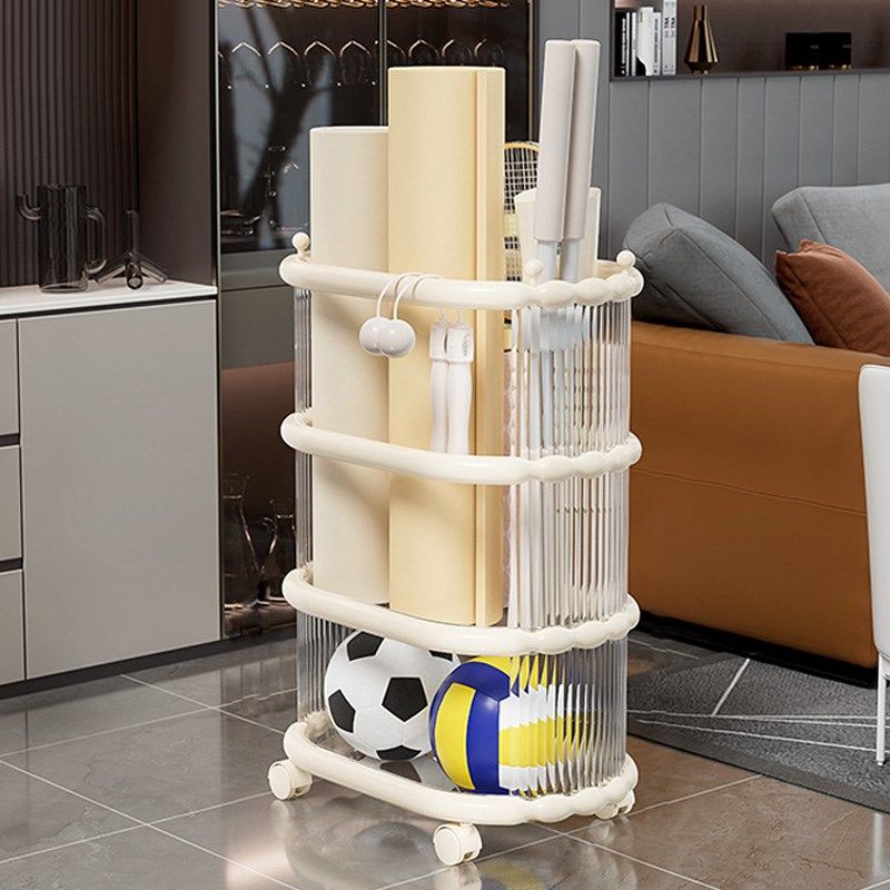 瑜伽垫收纳筐健身器材收纳运动器械收纳篮带轮放R羽毛球拍夹缝移,收纳整理,运动器材收纳用具,淘宝优惠券,粉丝福利购,淘宝优惠卷