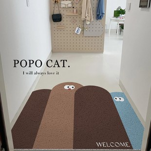 高级感进门地垫门口防滑入户门垫创意家用可N裁剪地毯玄关耐脏脚