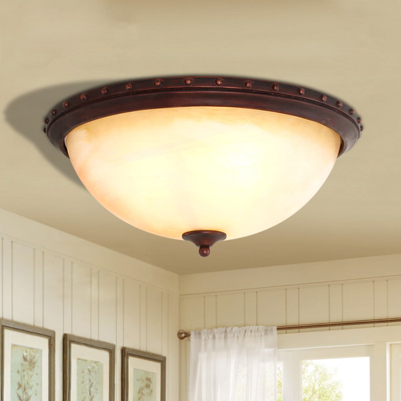 美式吸顶灯复古卧室灯乡村圆形过道灯铁艺阳台灯led主卧灯房间灯,家装灯饰光源,餐厅/卧室/书房吸顶灯,淘宝优惠券,粉丝福利购,淘宝优惠卷