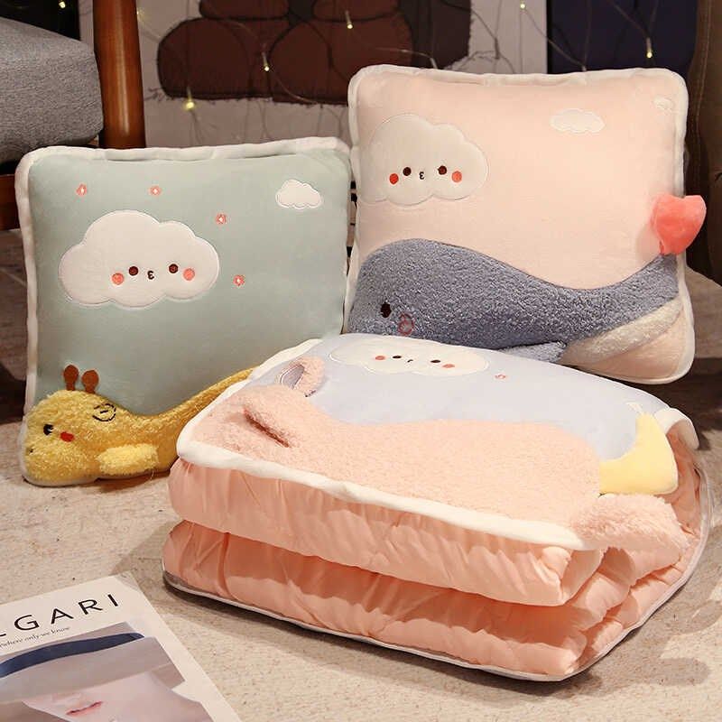 卡通抱枕被子多功能两用折叠午睡枕空调被四季通R用办公室靠背抱,居家布艺,抱枕被,淘宝优惠券,粉丝福利购,淘宝优惠卷