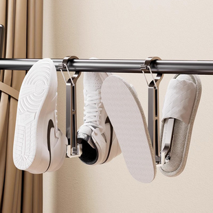 晒鞋神器高楼高层防风挂钩晾衣架凉鞋子架L子窗户窗外室内阳台家