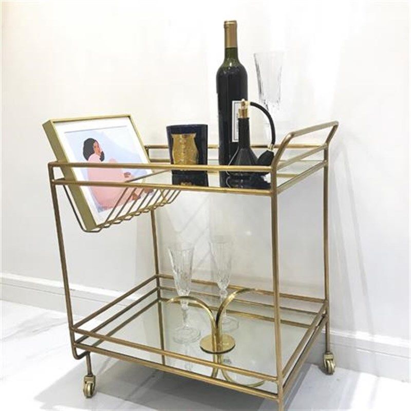 北欧现代家用纳h动餐车多功能镜店小推车铁艺四轮车收移置物手推,农用物资,苗木固定器/支撑器,淘宝优惠券,粉丝福利购,淘宝优惠卷