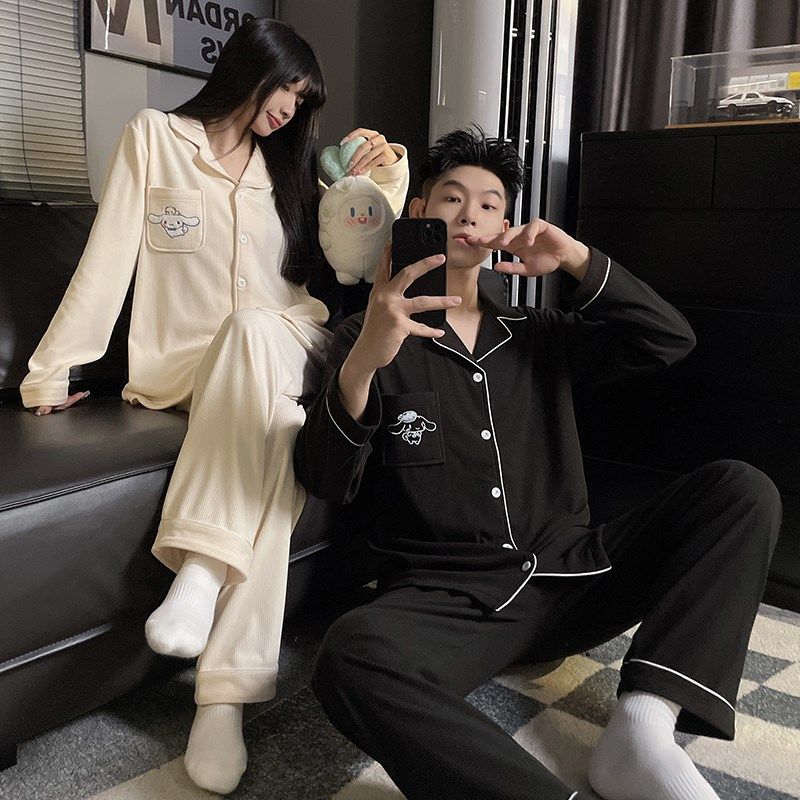 德绒情侣睡衣长袖女玉桂狗秋冬z保暖套装开衫可外穿简约家居服男,女士内衣/男士内衣/家居服,睡衣/家居服套装,淘宝优惠券,粉丝福利购,淘宝优惠卷