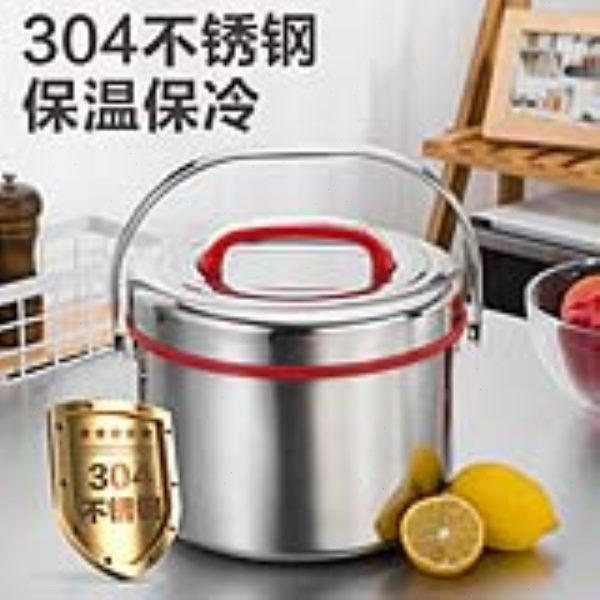 金燦揚不銹鋼2層保溫飯盒大容量保溫桶手提提鍋湯桶成人飯桶湯壺