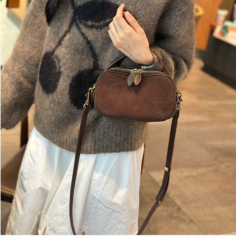 小众设计真皮新品女包秋冬百搭磨砂牛皮手提单肩简约双面夹层小包,箱包皮具/热销女包/男包,通用款女包,淘宝优惠券,粉丝福利购,淘宝优惠卷