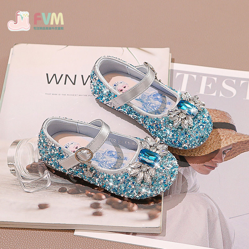 女童鞋子儿童公主小皮鞋2023春秋新款秋季水晶小女孩水钻单鞋闪亮,童鞋/婴儿鞋/亲子鞋,水晶/水钻鞋,淘宝优惠券,粉丝福利购,淘宝优惠卷