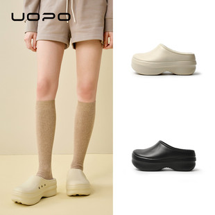 冬季男女厨师户外防水防污防油渍保暖加绒棉拖鞋可外穿