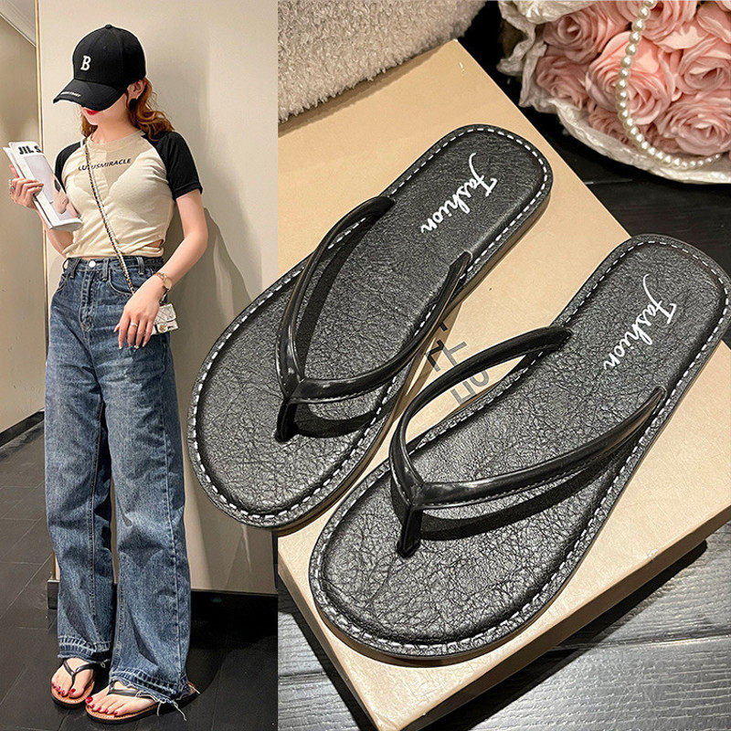 新款女士夏季人字拖外穿沙滩海边时尚网红简约平底凉拖鞋,女鞋,人字拖,淘宝优惠券,粉丝福利购,淘宝优惠卷