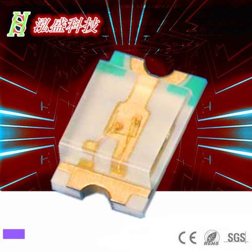 高亮LED 0805紫光led贴片灯珠 紫色2012发光二极管 UVC LED灯珠