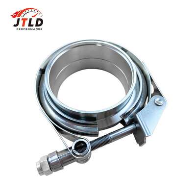 跨境货源汽车排气管配件304不锈钢快放V型卡箍抱箍夹子子母法兰