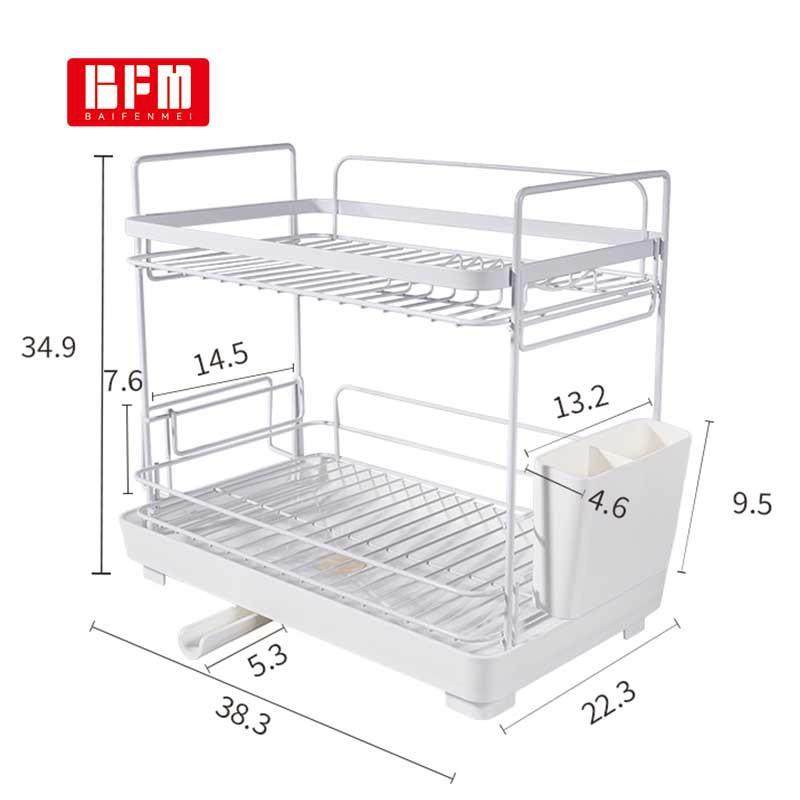 BFM 1991双层沥水架厨房水槽台面放碗盘碗筷碗碟架带排水管收纳架,农机/农具/农膜,播种栽苗器/地膜机,淘宝优惠券,粉丝福利购,淘宝优惠卷