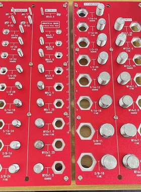 38孔螺丝规 蓝色色2合一 螺丝测量规 公子规 2-in-1 Thread Ch