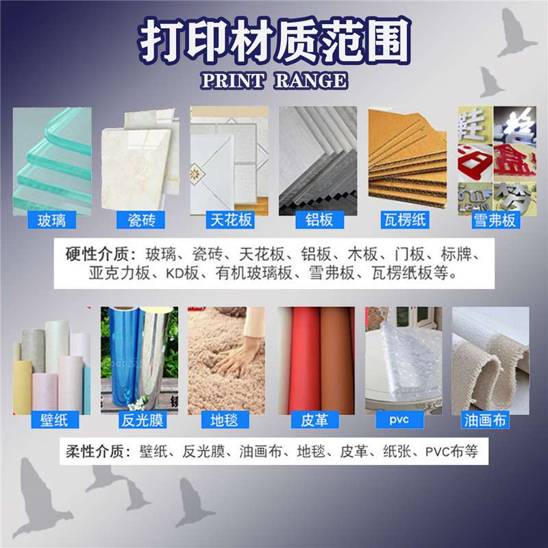 任意摆放UV平板打印机CCD智能视觉定位ai新功能理光g6工业彩印机