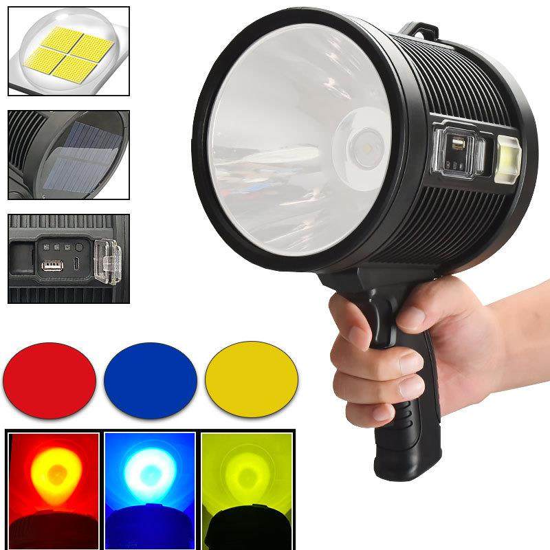 星战士P50强光探照灯LED户外充电露营巡逻红蓝警示手提式手电筒,农机/农具/农膜,播种栽苗器/地膜机,淘宝优惠券,粉丝福利购,淘宝优惠卷