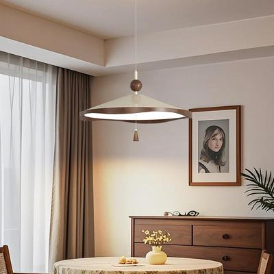 2025年新款中古风餐厅吊灯高级感复古创意家用飞碟网红设计师灯具