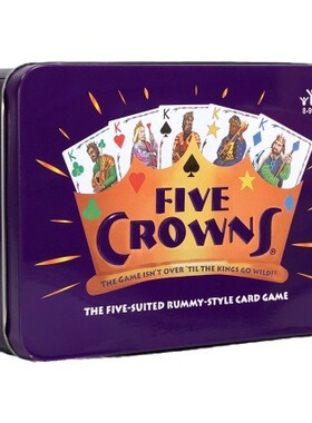 Tin Card Game Compatible with Five Crowns Award Winning toys