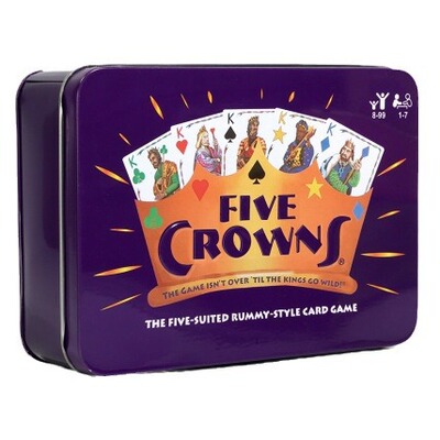 Tin Card Game Compatible with Five Crowns Award Winning toys