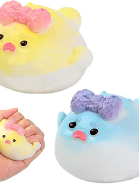 2Pcs Globefish Taba Squishies Toys Animal Squeeze Toys Cute