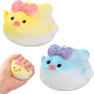 2Pcs Globefish Taba Squishies Toys Animal Squeeze Toys Cute