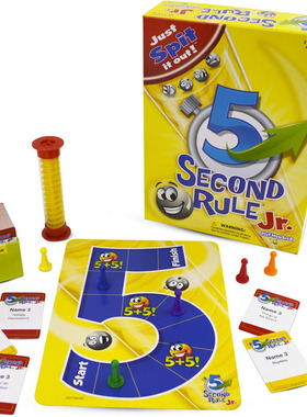 5 Second Rule Game Jr. Simple Questions Card Game for Family