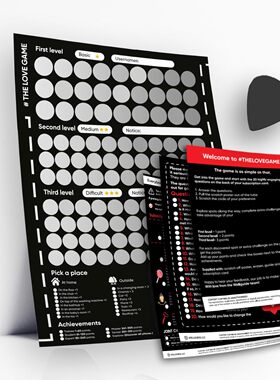 love game scrach off Poster date night 100 sexy positions