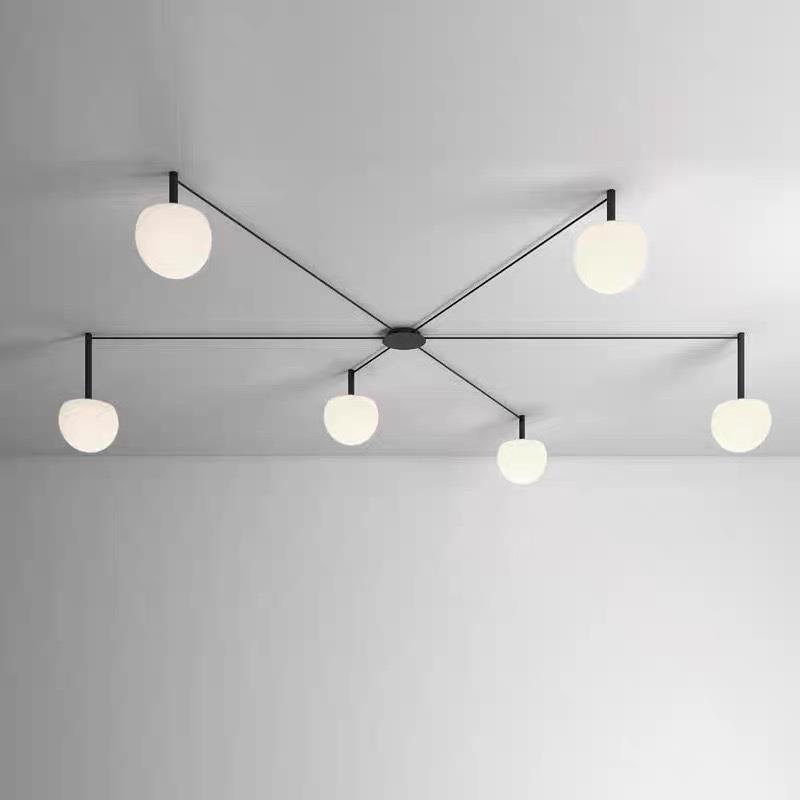 后现代简约卧室餐厅书房灯设计师创意艺术可移位灯极简客厅吸顶灯