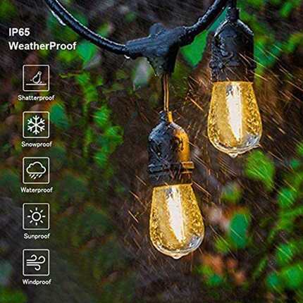 跨境G40灯串户外露营防水庭院LED球泡灯串花园装饰灯串圣诞灯串