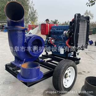 農村澆地灌溉大流量抽水泵 工程排水排澇四缸水泵 工業排污混流泵