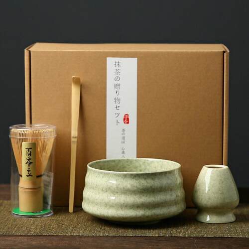 抹茶碗茶筅抹茶刷百本立茶筅立宋代点茶打抹茶器工具套装日式礼盒