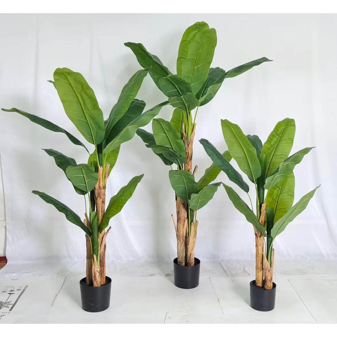 Production and installation of artificial banana trees, simulated banana trees, potted banana fruit clusters, and simulated plant POTS thumbnail 6