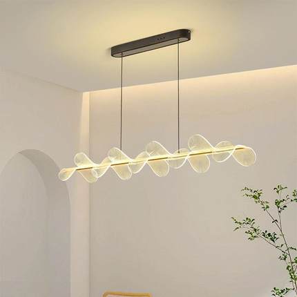 北欧餐厅吊灯现代简约大气个性创意亚克力花瓣艺术客厅卧室LED灯