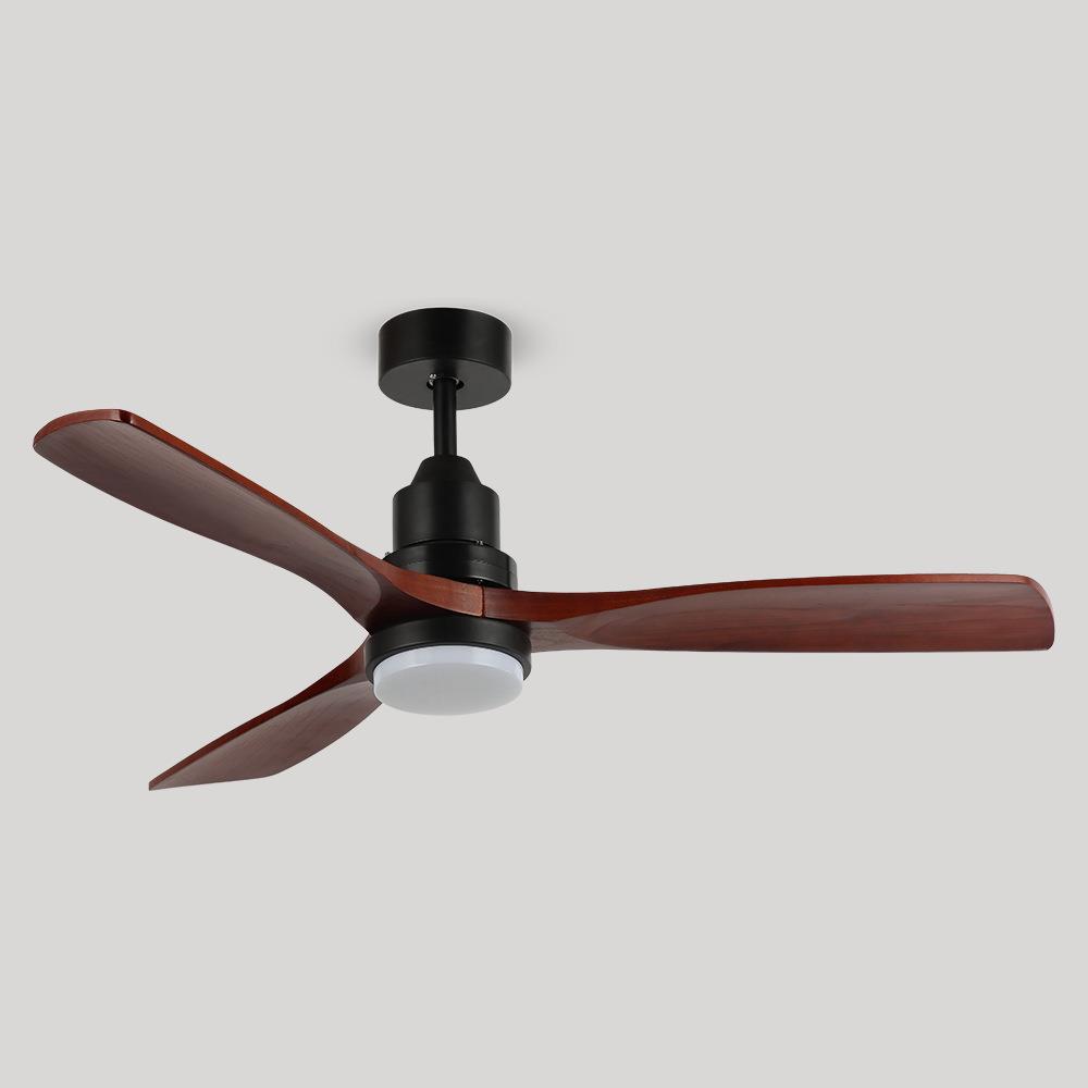 实木风扇灯餐厅客厅卧室吊扇灯52寸北欧现代豪华静音中山跨境