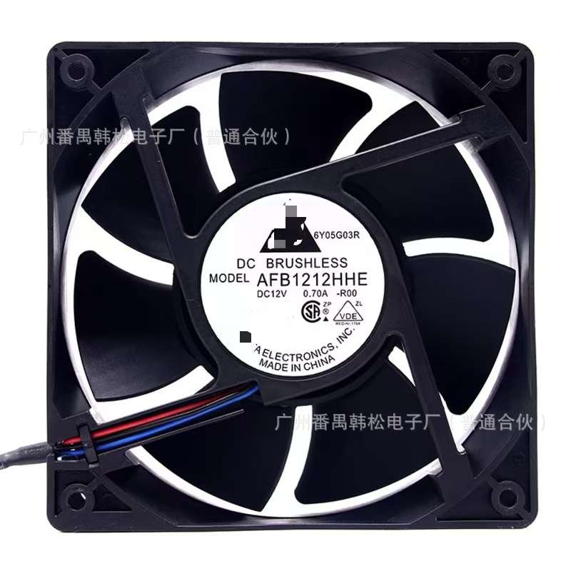 DELTA台达 AFB1212HHE 12V 12CM 12038 0.7A 测速/报警散热风扇