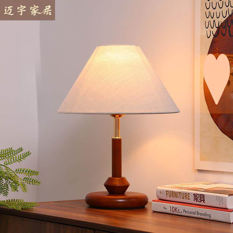 宋代美学新款中式台灯卧室床头柜灯中古风结婚高级复古氛围小夜灯