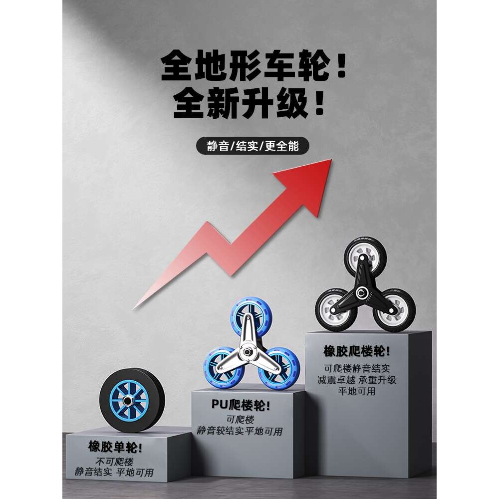 学生行李拉杆车小拖车行李箱拉书推车折叠便携式爬楼梯手陶琪