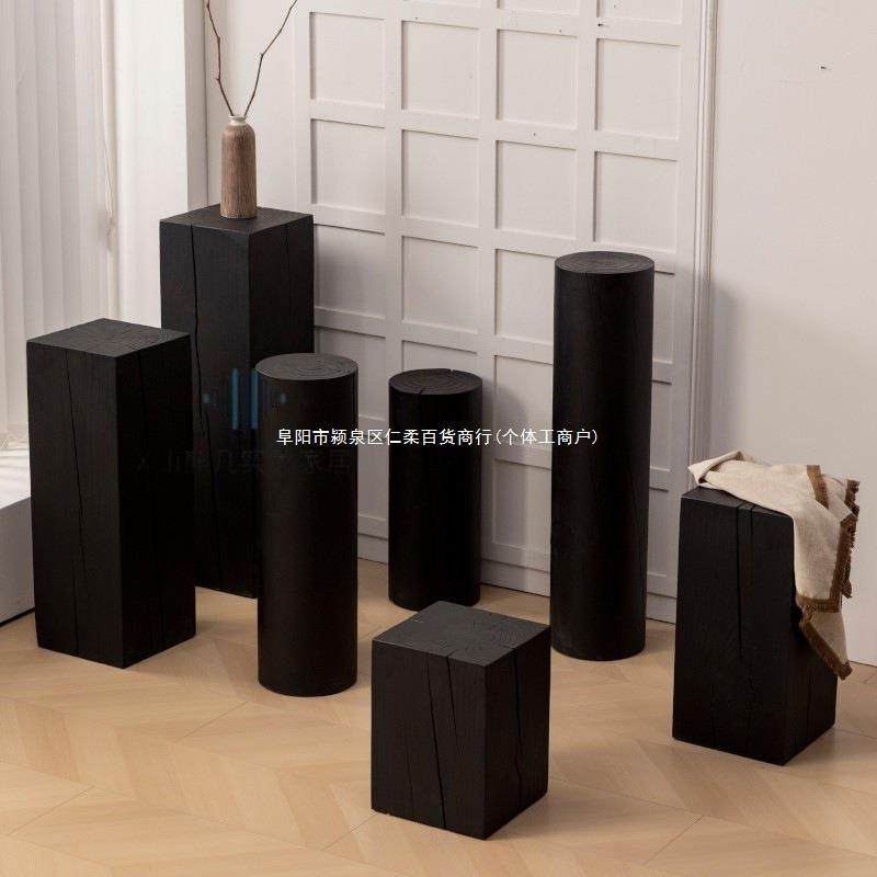 原木方形碳化花架木墩实木茶几底座摆件客厅沙发旁边几墩几小矮凳,农机/农具/农膜,播种栽苗器/地膜机,淘宝优惠券,粉丝福利购,淘宝优惠卷