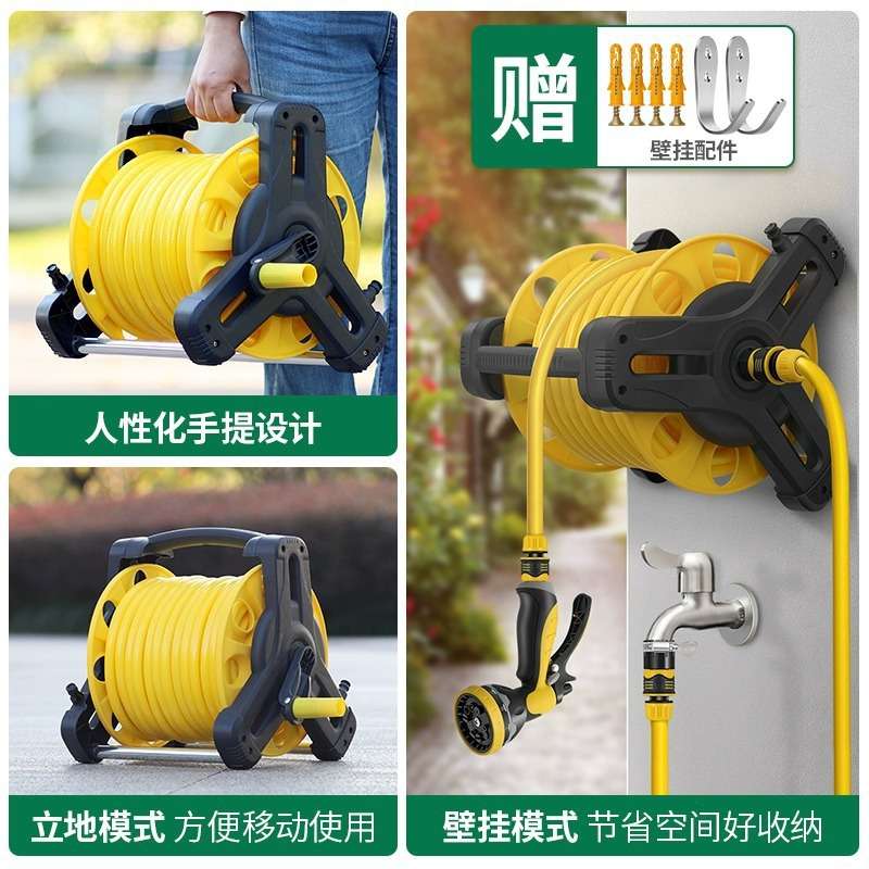 洗车水管软管收卷器自动收纳架高压水自动收管浇水神器水管车冠超