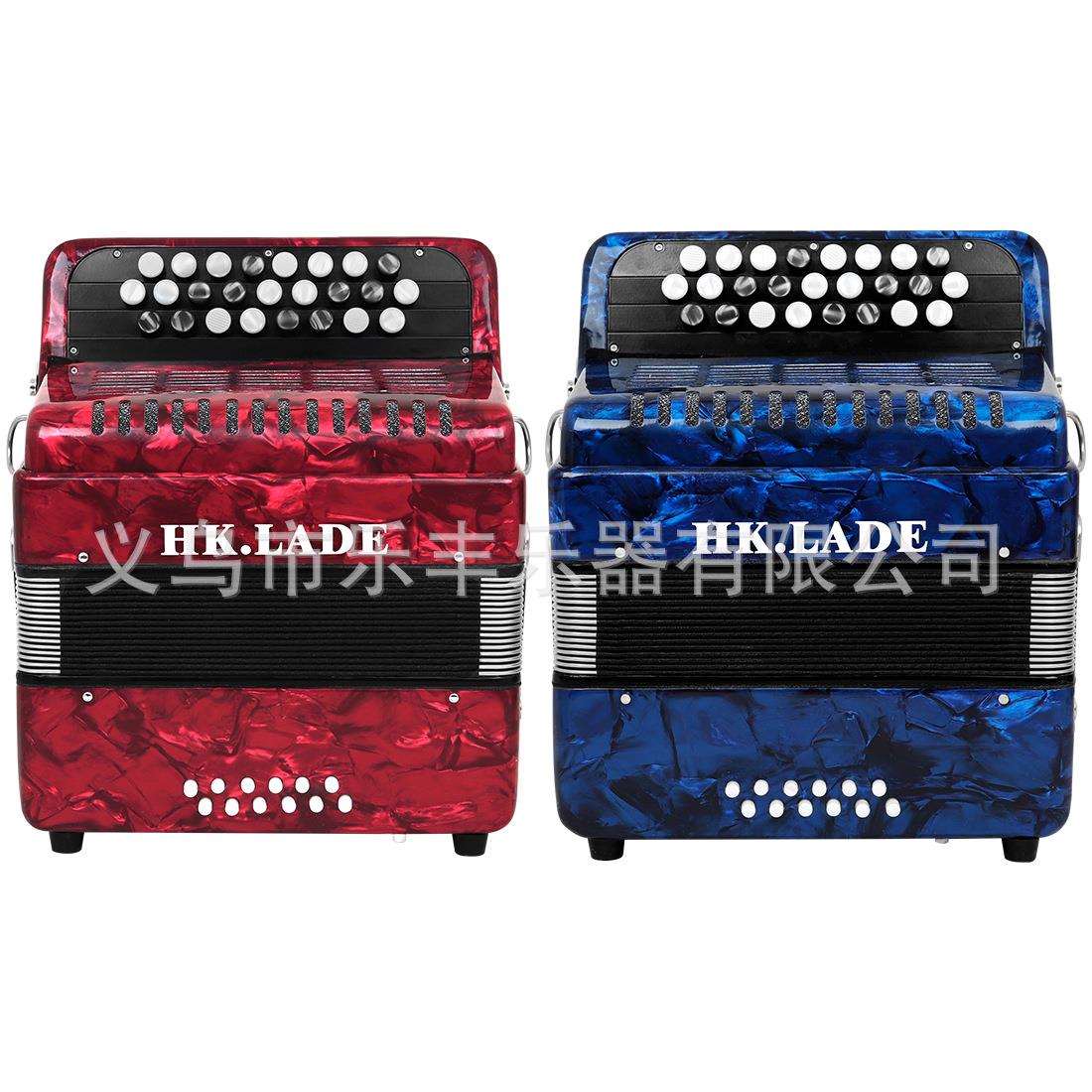 25键12贝斯键钮式专业巴扬手风琴初学者成人练习手风琴键盘乐器