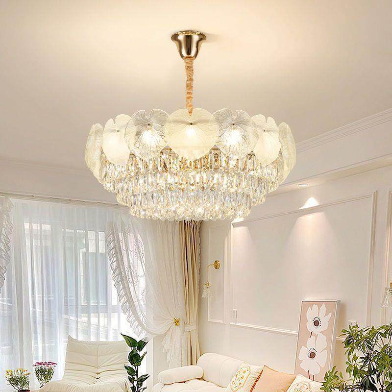 法式客厅主灯具现代轻奢荷叶高端大气别墅餐厅水晶吸顶灯套餐全屋,农机/农具/农膜,播种栽苗器/地膜机,淘宝优惠券,粉丝福利购,淘宝优惠卷