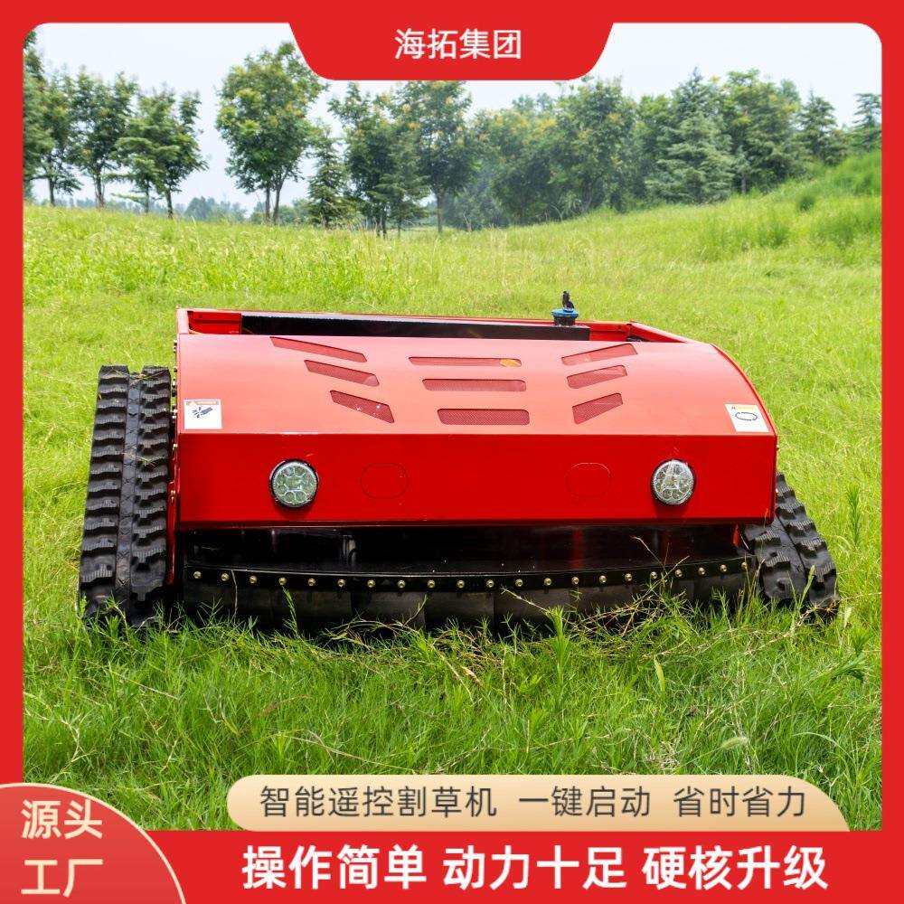 源头厂家海拓HT1000履带式割草机 出口西班牙花园剪草家用割草机
